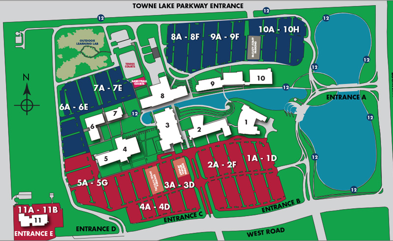 Lone Star College-CyFair Campus Map - 2023