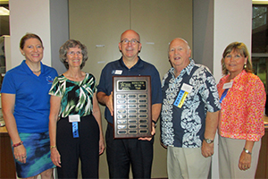 Gary Brown accepting award