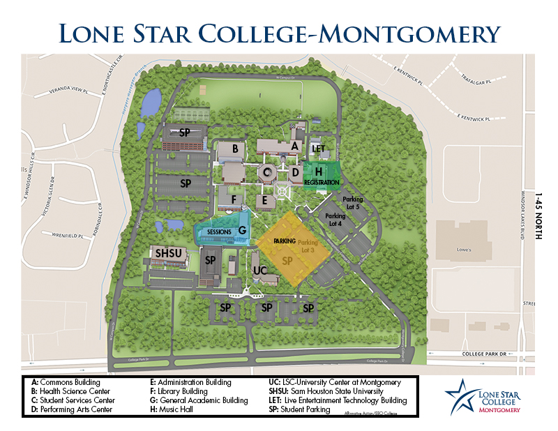 Lone Star North Harris Campus Map Map