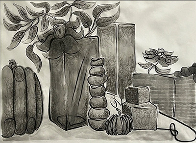 Juliette Stinson - photo of her work "The Clutter"