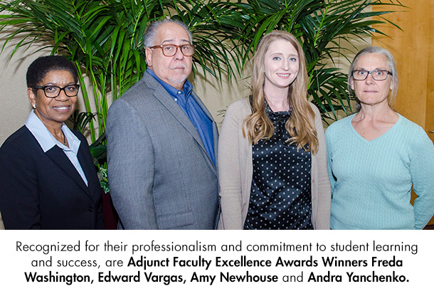 Adjunct Faculty Excellence Awards Winners