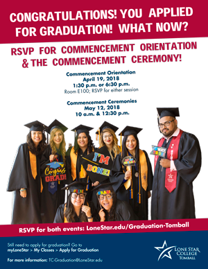 RSVP for Commencement Ceremony 2018 Flyer