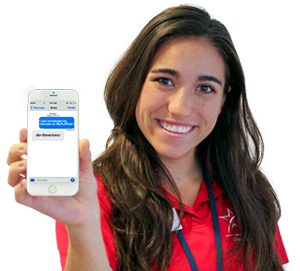 Regina Salem with new iphone 6