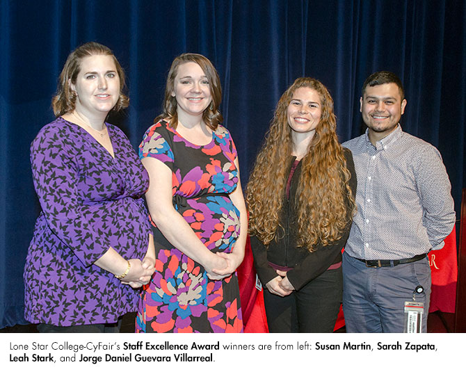 Lone Star College-CyFair's Staff Excellence Award Winners 2019