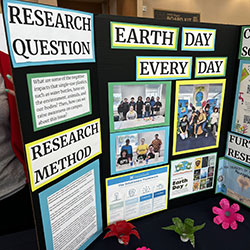Photo of Student poster project