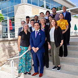 close up photo of Sustainability Day team