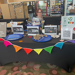 photo of an event sponsor table
