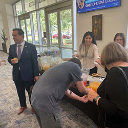 photo of refreshments table