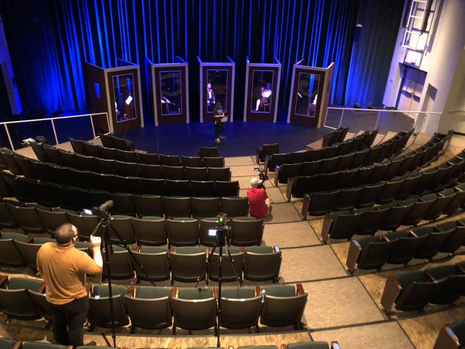 This show, The 39 Steps: A Live Radio Play, competed against community colleges as well as universities within our state, and we were one of only two communities colleges to advance to the Region 6 Play Festival Competition. 