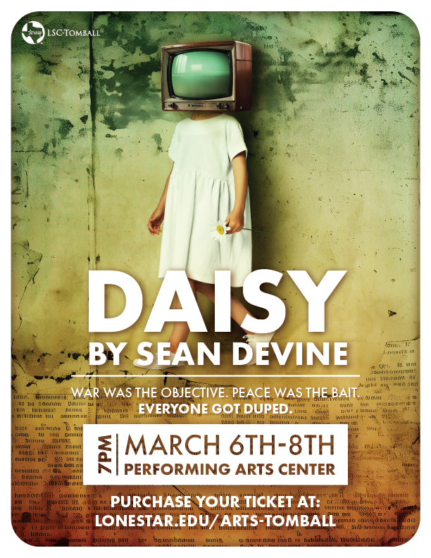 Auditions for Sean Devine's "Daisy" January 17 & 18, 2024 4:30pm LSCT Performing Arts Center