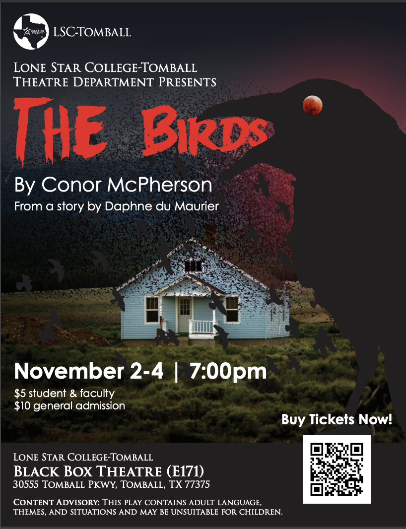 "The Birds" a play by Conor McPherson, Nov 2-4 2022