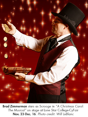 Brad Zimmerman stars as Scrooge in "A Christmas Carol: The Musical"