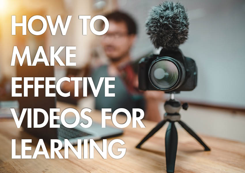 Photo of a desk webcam -- How to Make Effective Videos for Learning