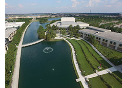 Aerial view of campus