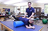 Physical Therapist Assistant students in lab