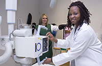 Medical Radiologic Technology Program students in lab