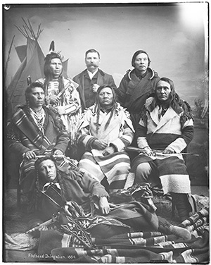 Photo of the Salish delegation