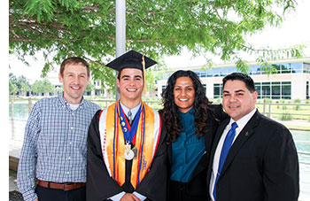 Rey Laurencio at graduation