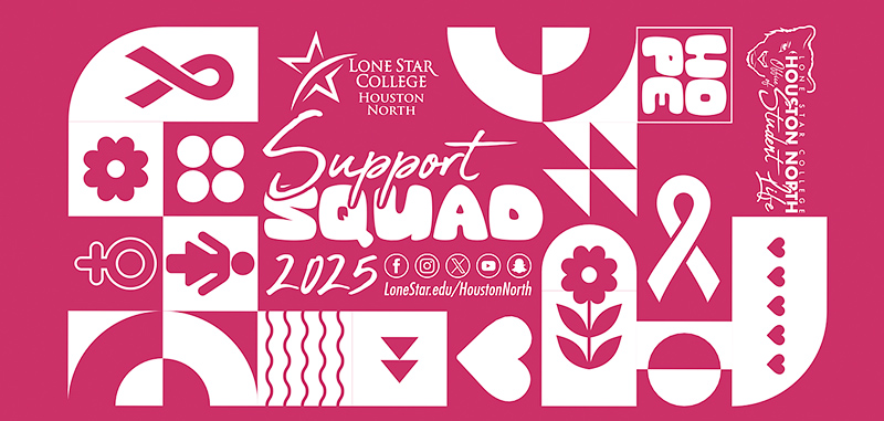 Decorative breast cancer awareness walk banner