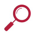 icon of a magnifying glass representing a job search