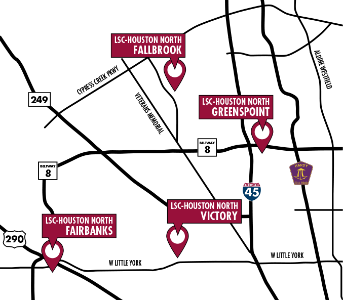LSC-Houston North Location Map