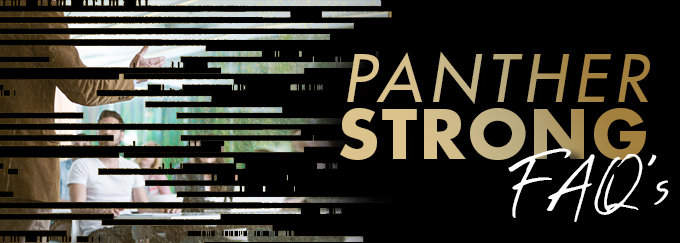 Panther Strong Frequently Asked Question Decorative Banner