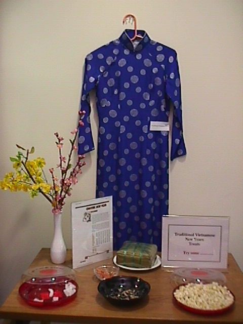 Traditional Vietnamese New Year treats were offered to library visitors