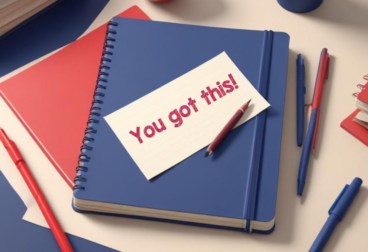 notebook on desk