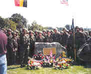Ed Peniche at the unveiling of the 101st Airborne marker honoring his unit