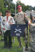 Ed Peniche and Ed Manley  honoring their 101st Airborne Division comrades