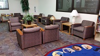 Second floor reading area, quiet study space