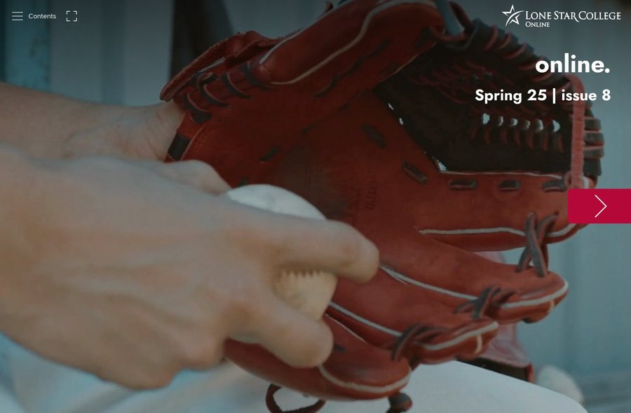 Baseball glove and baseball.