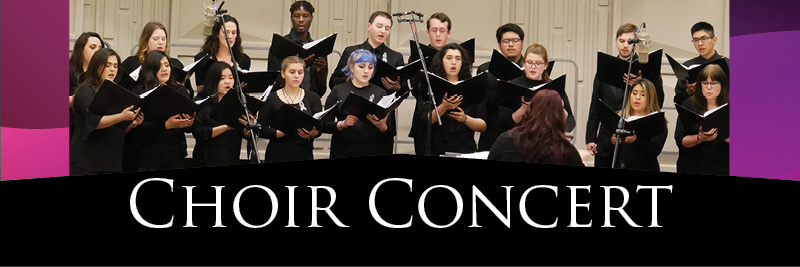 Choir Concert Banner (picture of a choir in performance)