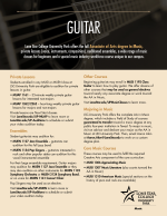 Guitar Flyer: Click for a pdf with information on guitar study.
