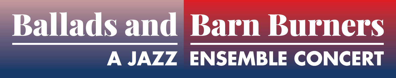 Jazz Ensemble Concert banner