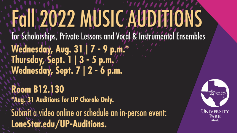 Fall 2022 Music Auditions