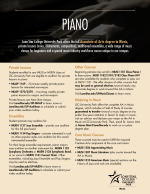 Piano Flyer: Click for a pdf with information on piano study.