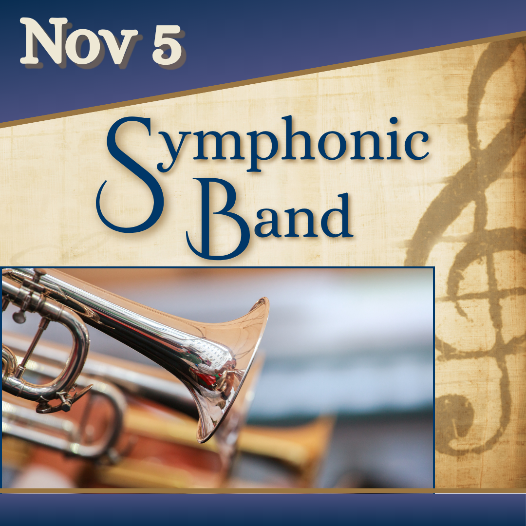 Poster for the Sypmhonic Band Concert on November 5 at 7pm