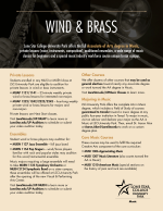 Wind and Brass: Click for a pdf with information on wind and brass study