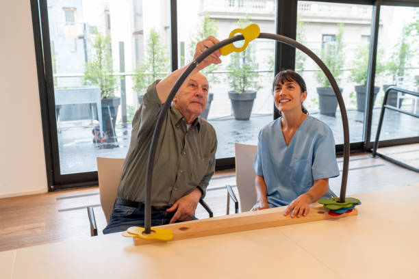 two people sitting learning about occupational therapy