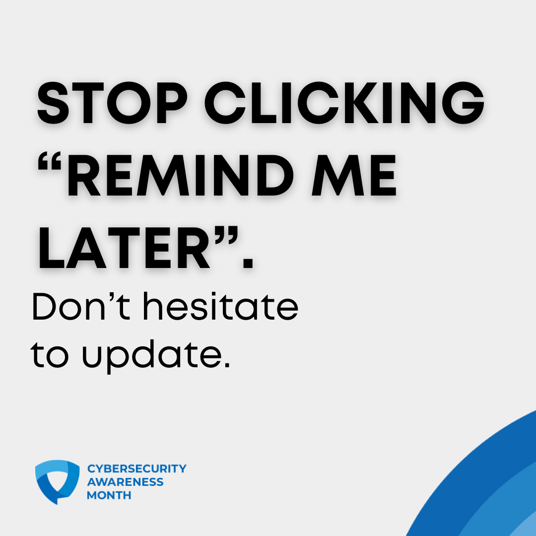 stop clicking "remind me later". don't hesistate to update.