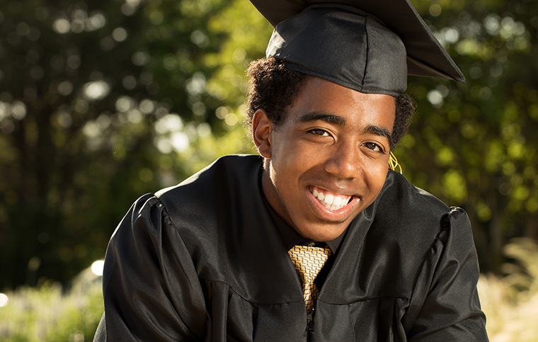 CARE Academy Graduating Student Smiling