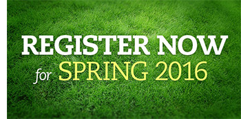 Register Now for Spring 2016