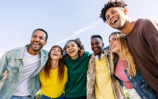 image of young people laughing together