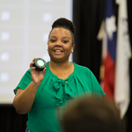 Latoya Hardman Lewis presenting at the Grants Council