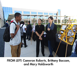 Cameron Roberts, Brittany Baccam, and Mary Holdsworth