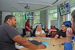 students in the classroom