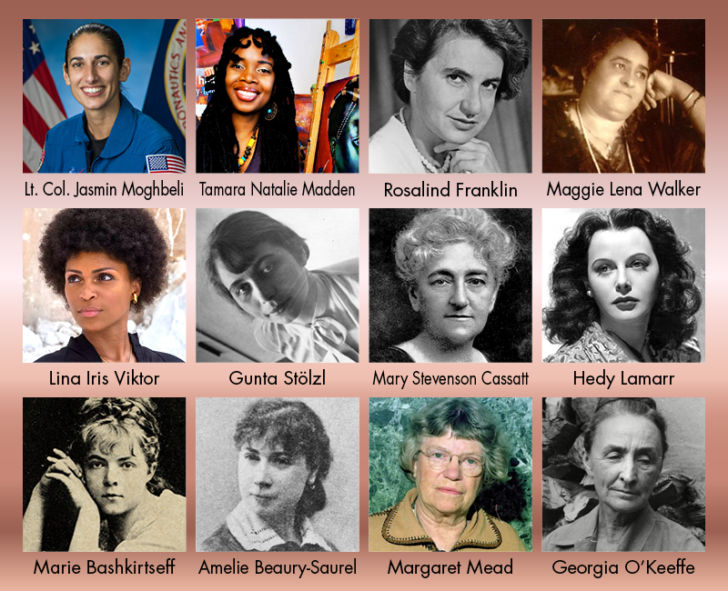 Women's history photo collage 