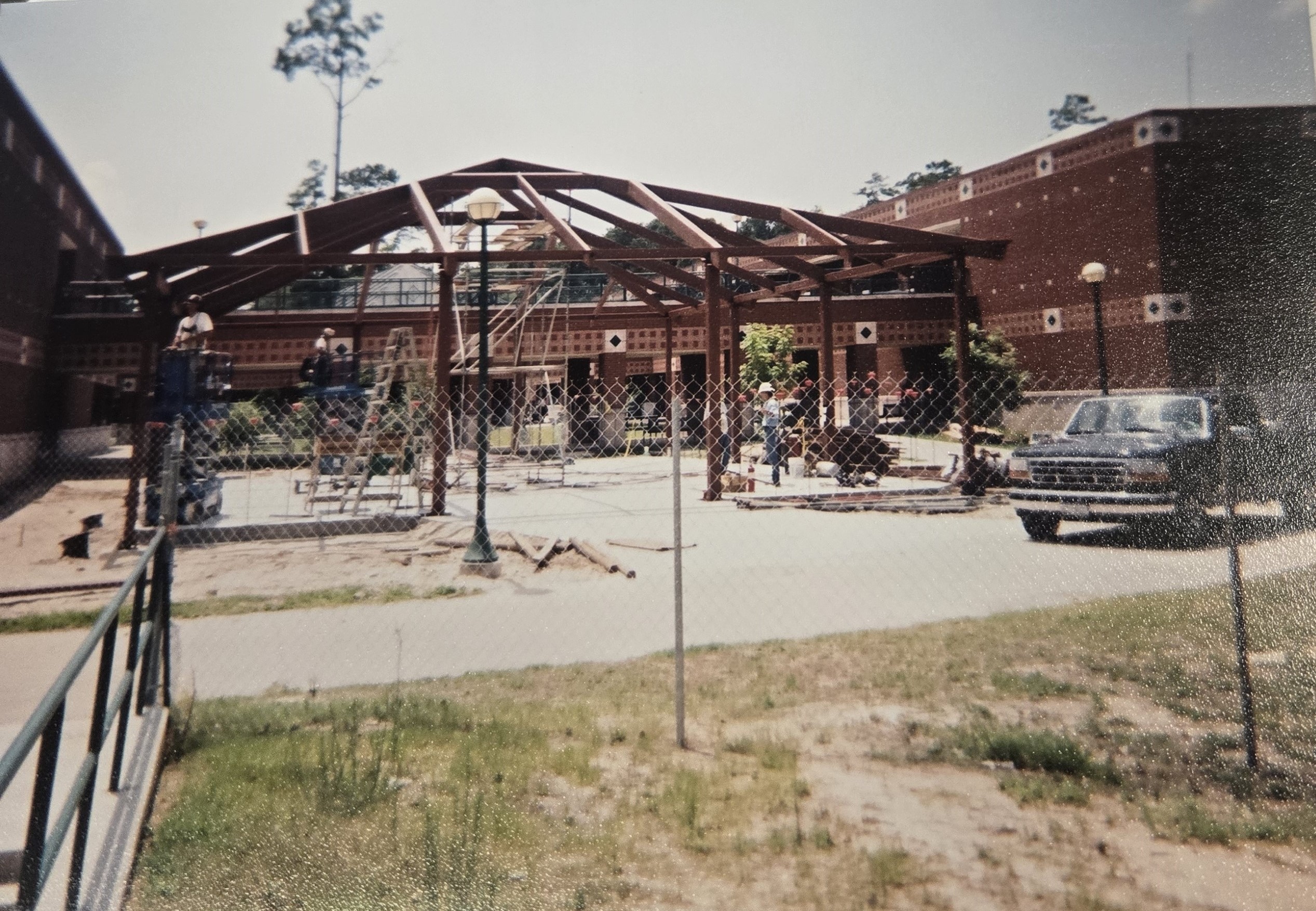 New kiln yard construction on campus