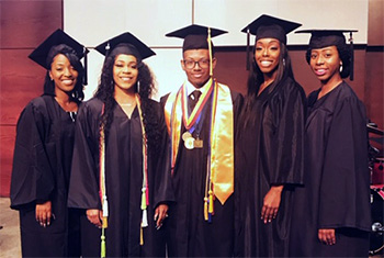 Photo of Students at graduation